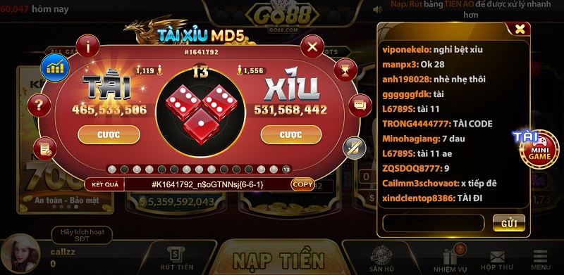 Hướng Dẫn Chơi Tài Xỉu MD5 Tại Go88